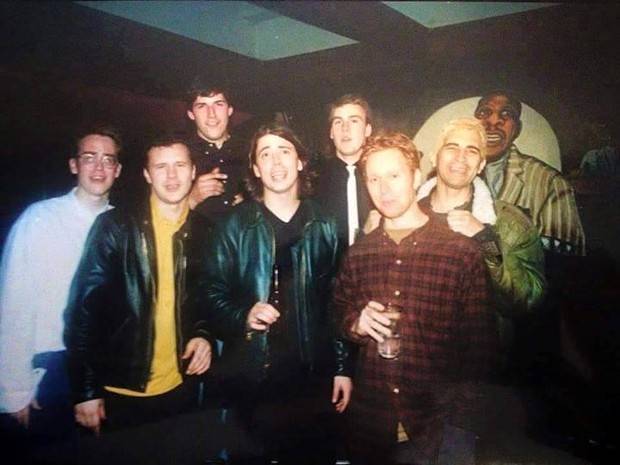 Foo Fighters with members of The Unseen. Photo: Unknown